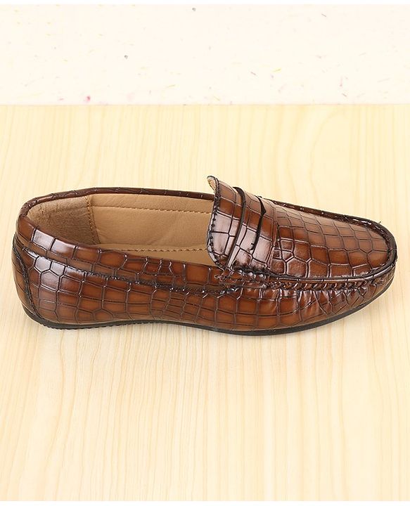 Pine Kids  Slip On Loafer Shoes -  Brown