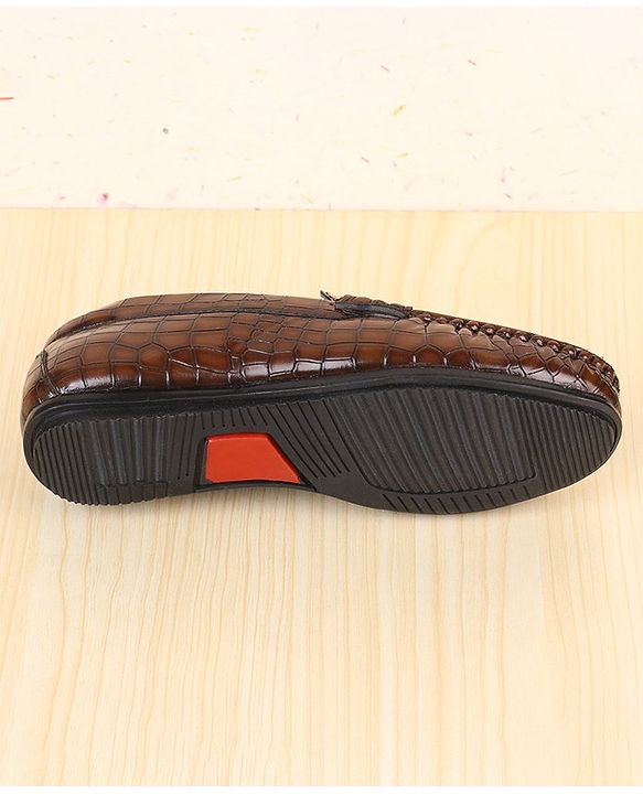 Pine Kids  Slip On Loafer Shoes -  Brown