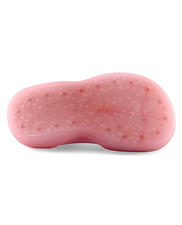 Cute Walk by Babyhug Socks Shoes Dino Applique - Pink