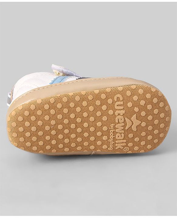 Cute Walk by Babyhug Velcro Closure Booties - Yellow