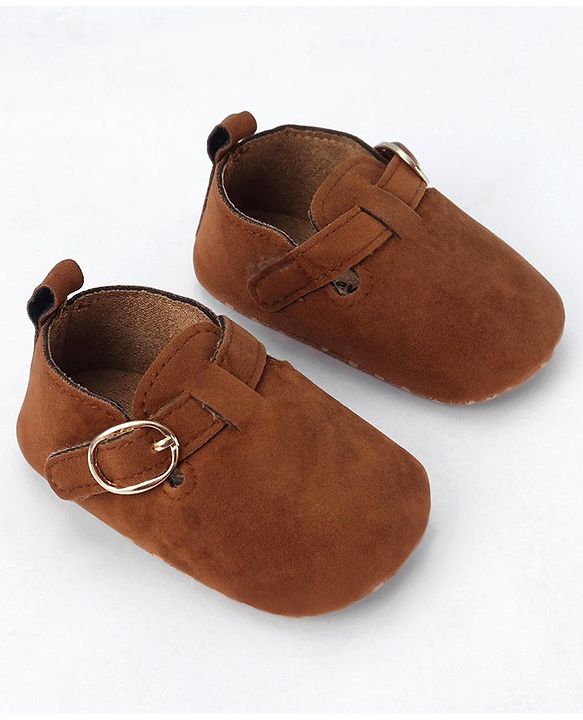 Cute Walk by Babyhug Buckle Closure Booties - Brown