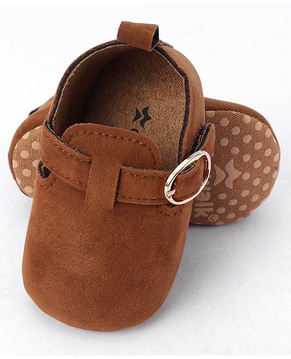 Cute Walk by Babyhug Buckle Closure Booties - Brown