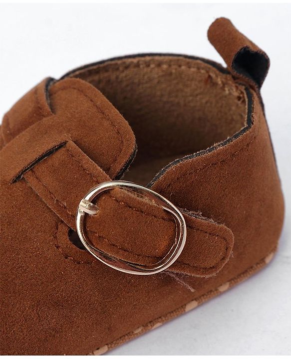 Cute Walk by Babyhug Buckle Closure Booties - Brown