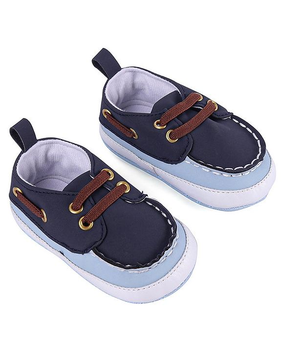 Cute Walk by Babyhug Slip On Booties with Lace Detailing - Coffee Brown