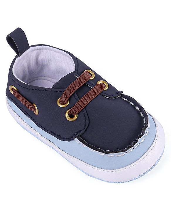 Cute Walk by Babyhug Slip On Booties with Lace Detailing - Coffee Brown