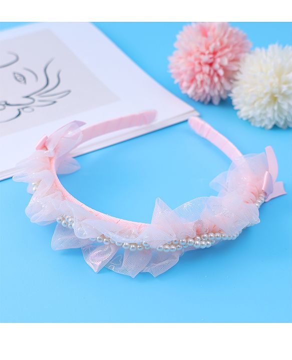 Pine Kids Beaded Hair Band - Light Pink