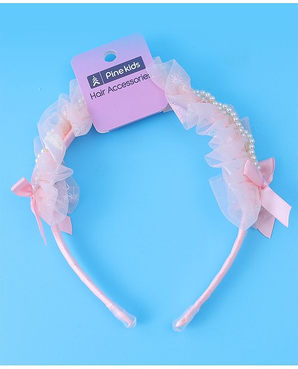 Pine Kids Beaded Hair Band - Light Pink