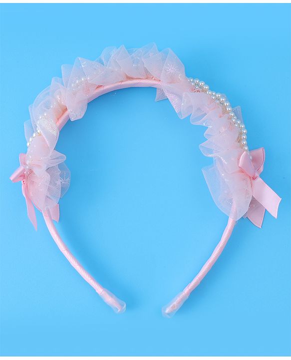 Pine Kids Beaded Hair Band - Light Pink
