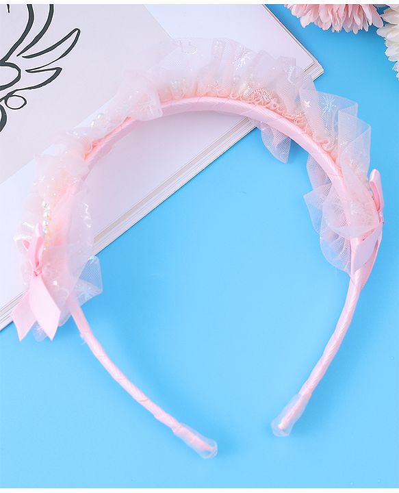 Pine Kids Beaded Hair Band - Light Pink