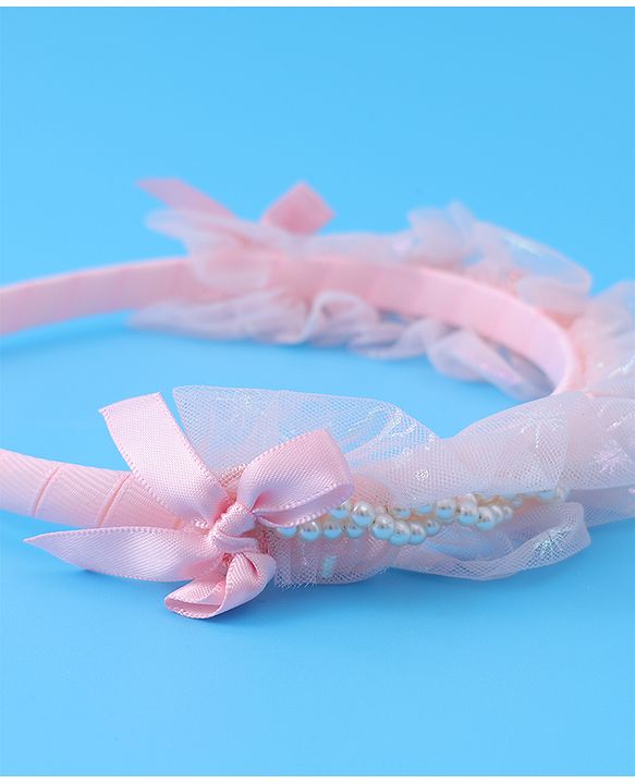 Pine Kids Beaded Hair Band - Light Pink