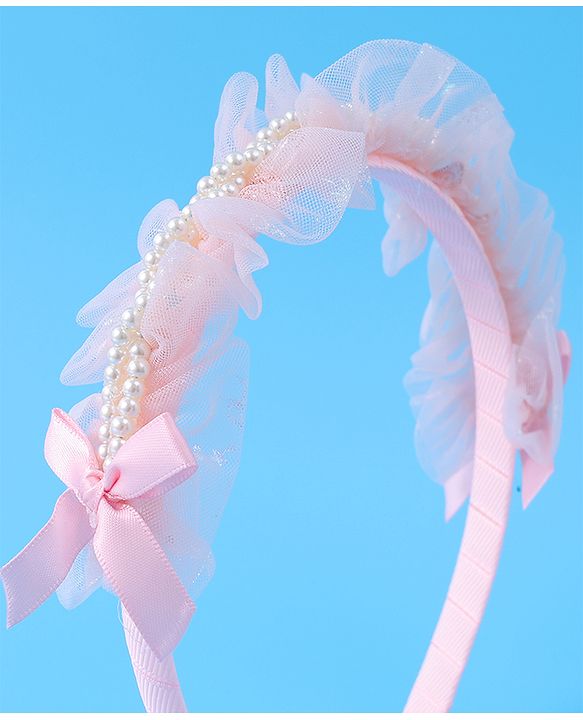 Pine Kids Beaded Hair Band - Light Pink