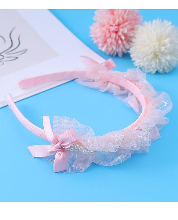 Pine Kids Beaded Hair Band - Light Pink