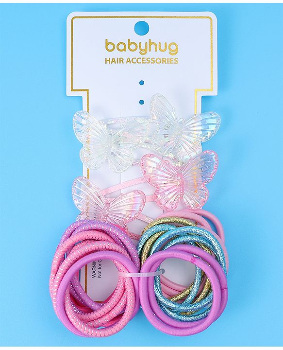 Babyhug Hair Accessories Combo Set Free Size Pack of 25 - Multicolor