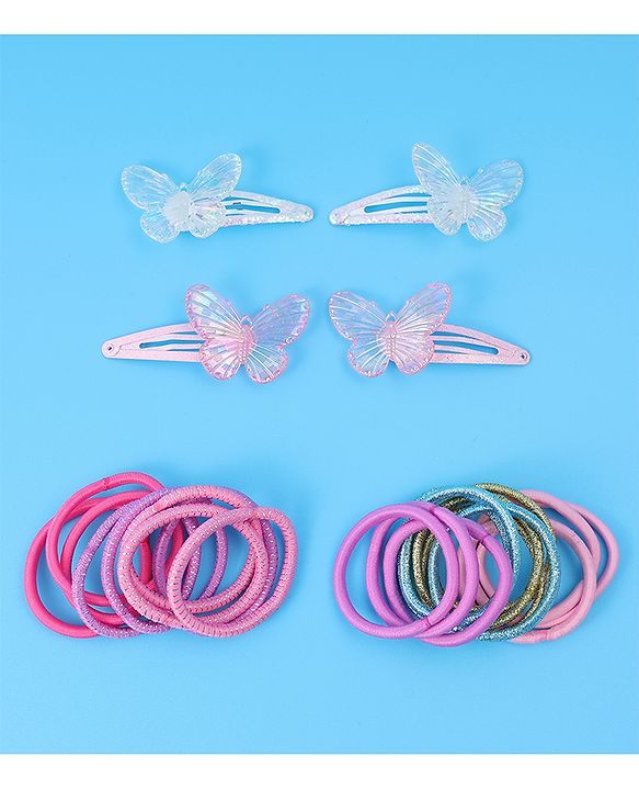 Babyhug Hair Accessories Combo Set Free Size Pack of 25 - Multicolor