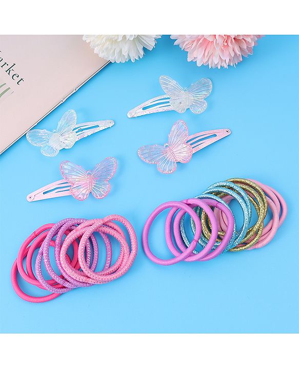 Babyhug Hair Accessories Combo Set Free Size Pack of 25 - Multicolor