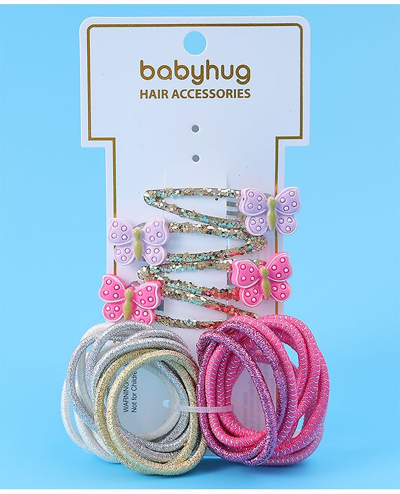 Babyhug Hair Accessories Combo Set Pack of 24 - Multicolour