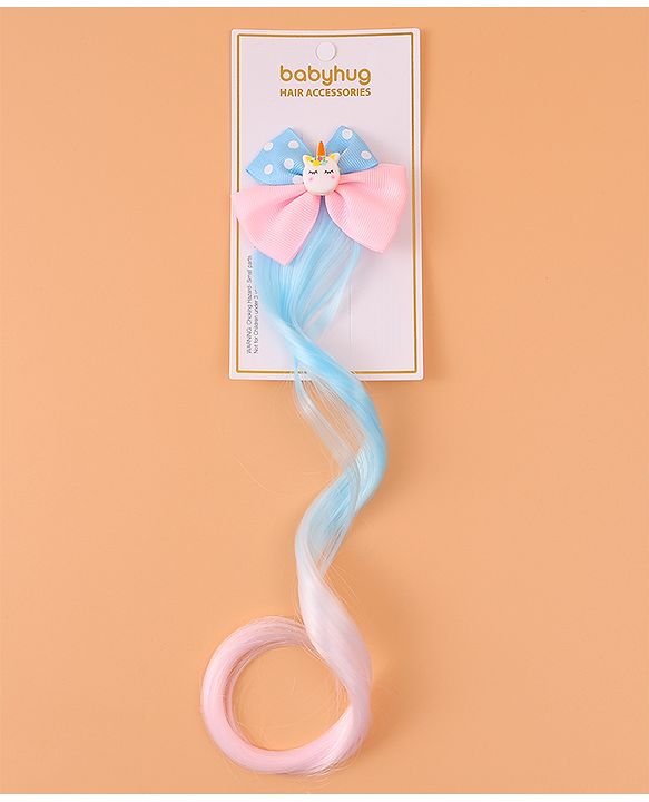 Babyhug Bow Hair Extensions -  Pink