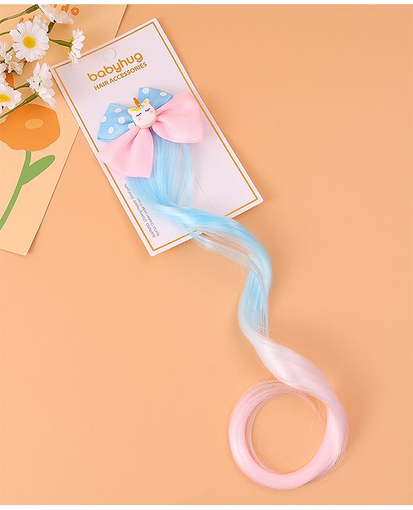 Babyhug Bow Hair Extensions -  Pink