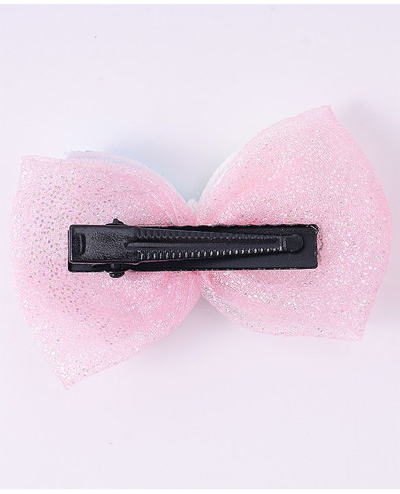Babyhug Bow & Butterfly Hair Clips - Light Pink