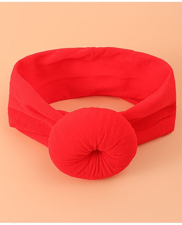 Babyhug Headband & Rubberband Combo Set of 2 - Red