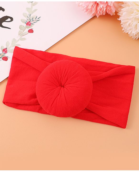 Babyhug Headband & Rubberband Combo Set of 2 - Red