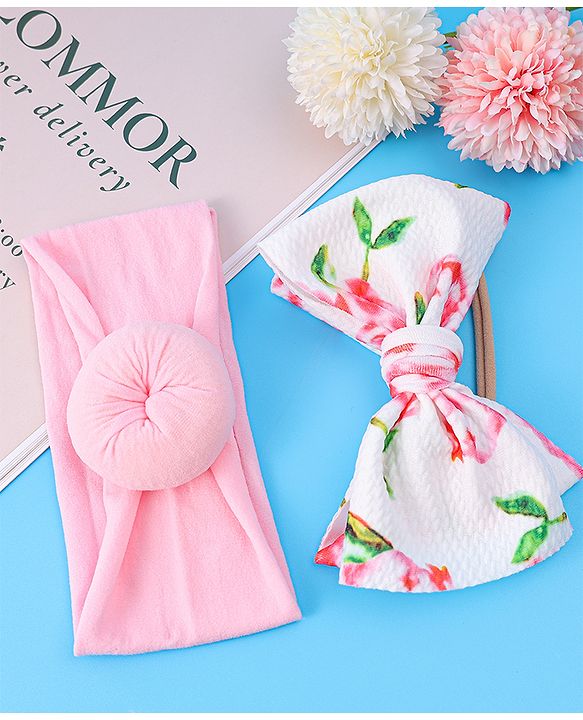 Babyhug Headbands Free Size Set of 2 - Multicolor