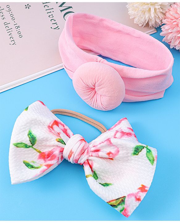 Babyhug Headbands Free Size Set of 2 - Multicolor