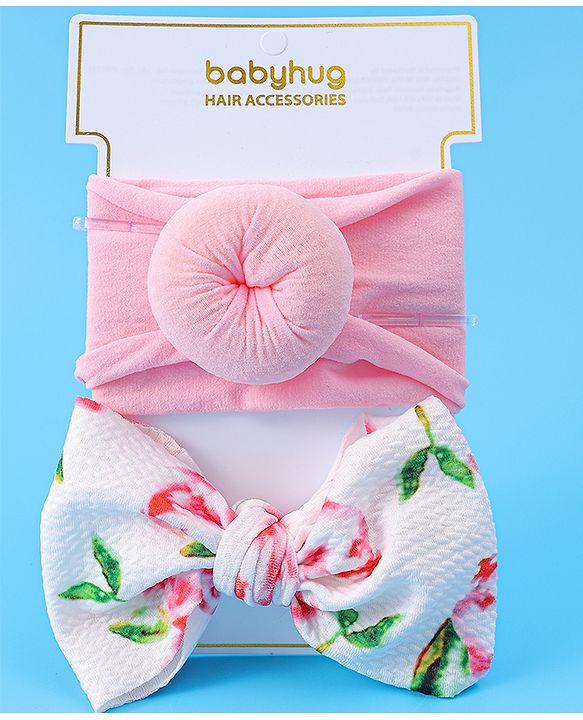 Babyhug Headbands Free Size Set of 2 - Multicolor
