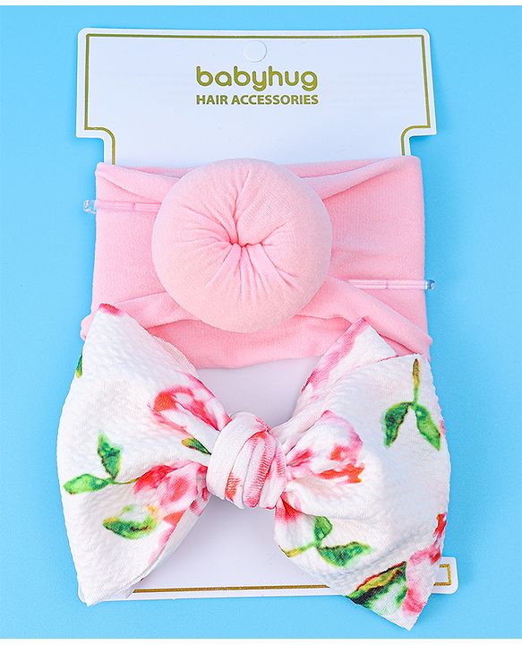 Babyhug Headbands Free Size Set of 2 - Multicolor