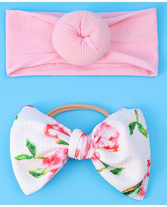 Babyhug Headbands Free Size Set of 2 - Multicolor