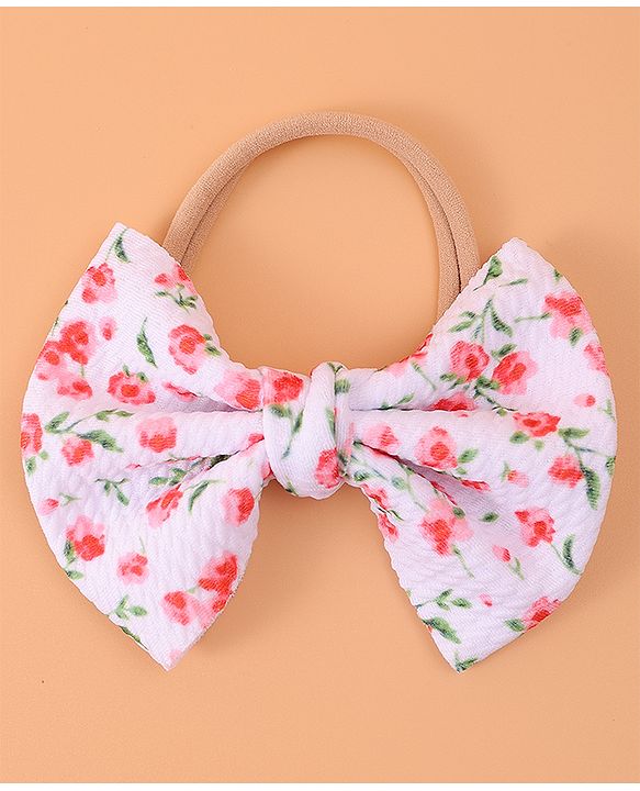 Babyhug Headband & Rubberband Combo Set of 2 - Dark Pink