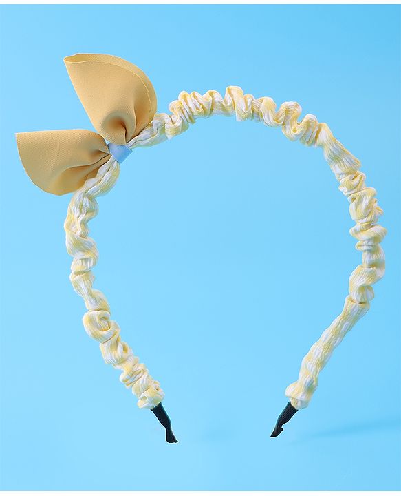 Pine Kids Bow Hair Band - Yellow