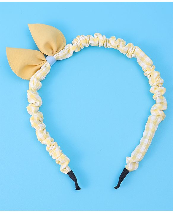 Pine Kids Bow Hair Band - Yellow