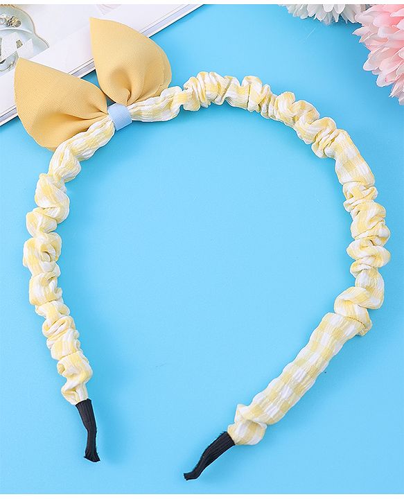Pine Kids Bow Hair Band - Yellow