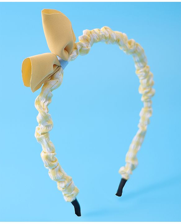 Pine Kids Bow Hair Band - Yellow