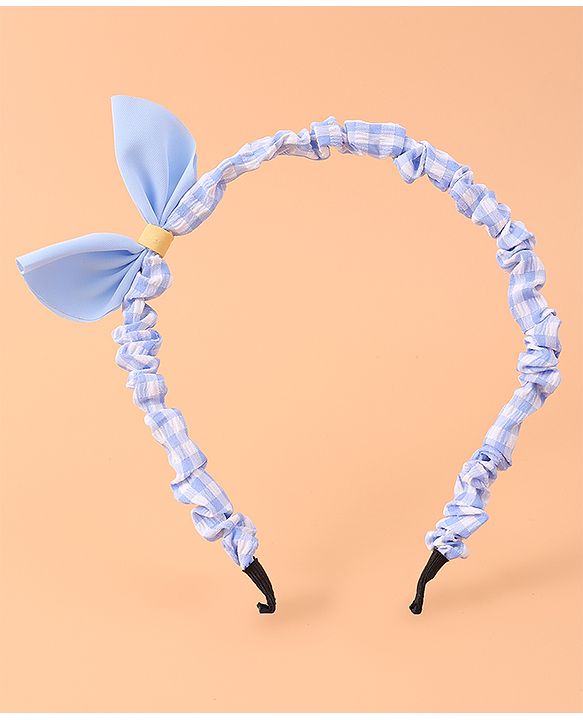 Pine Kids Bow Hair Band - Blue