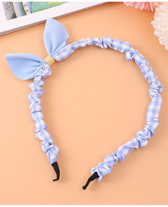 Pine Kids Bow Hair Band - Blue