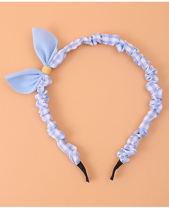 Pine Kids Bow Hair Band - Blue