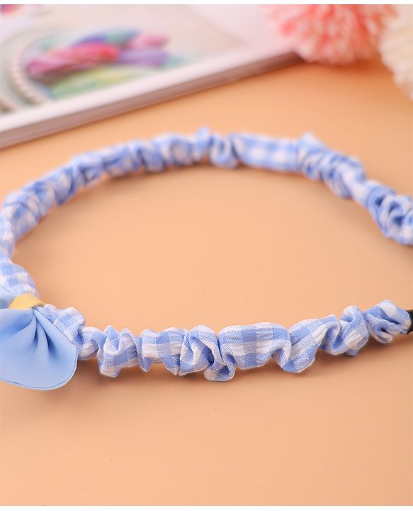 Pine Kids Bow Hair Band - Blue