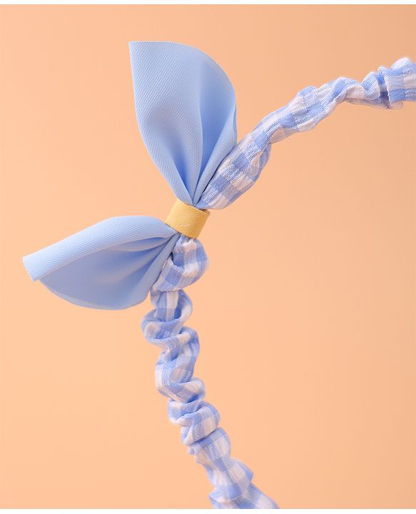 Pine Kids Bow Hair Band - Blue