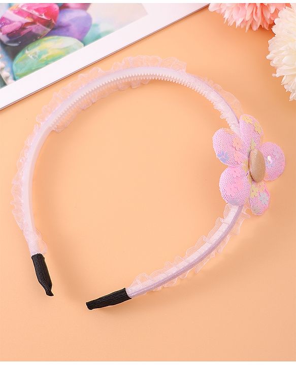 Pine Kids Bow & Flower Hair Bands Set of 2 - Multicolor