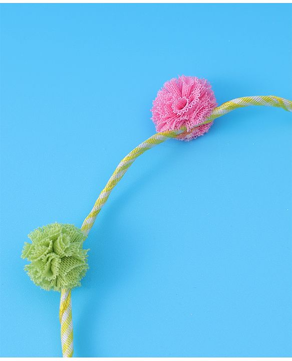 Pine Kids Pom-Pom Hair Bands  -Yellow