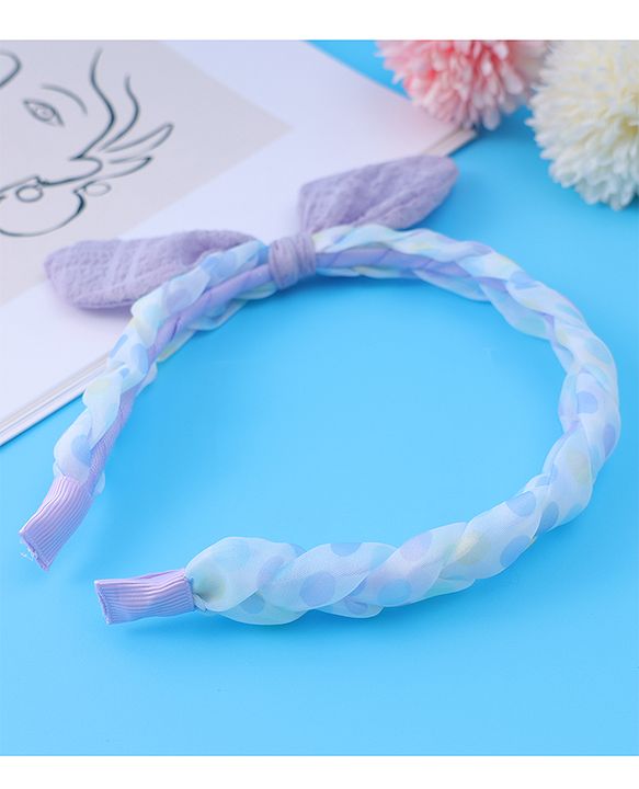 Pine Kids Oversized Bow Hair Band  - Purple