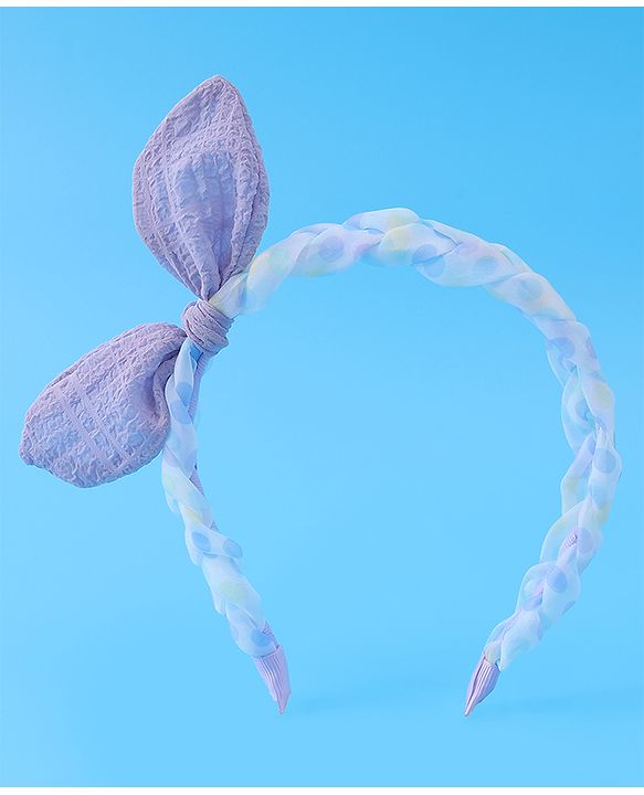 Pine Kids Oversized Bow Hair Band  - Purple