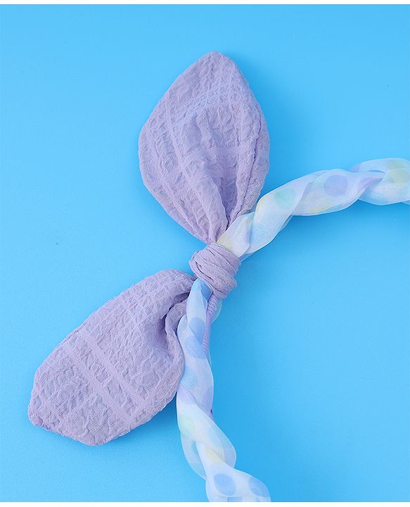 Pine Kids Oversized Bow Hair Band  - Purple