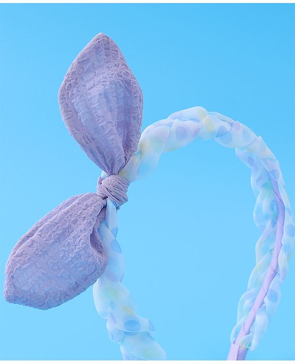 Pine Kids Oversized Bow Hair Band  - Purple