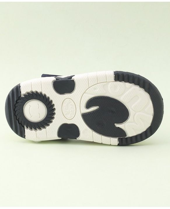 Cute Walk by Babyhug Musical Sandals With Velcro Closure & Sheep Applique - Blue