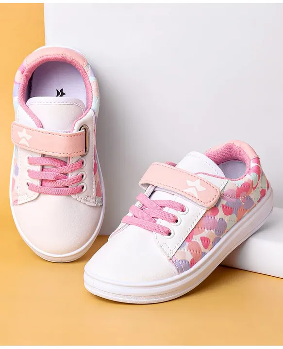 Buy Cute Walk by Babyhug Casual Shoes with Velcro Closure Pink for Both 3 3Years Online Shop at FirstCry 18316031