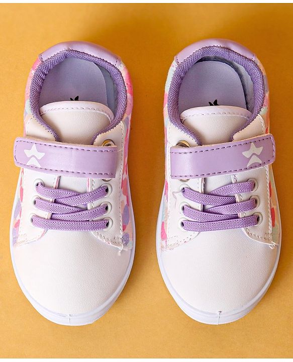 Cute Walk by Babyhug with Velcro Closure Casual Shoes - Purple