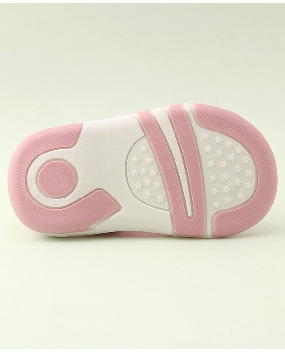 Cute Walk by Babyhug Velcro Closure Musical Sandal with Ice Cream Applique - Pink